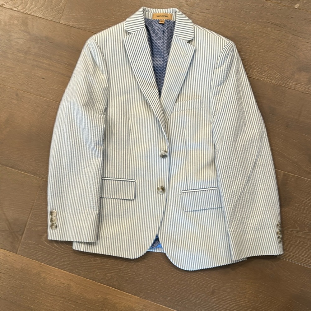 Boys seersucker blazer from Nordstrom